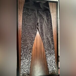 Runway Ready Black and Silver Speckled Leggings